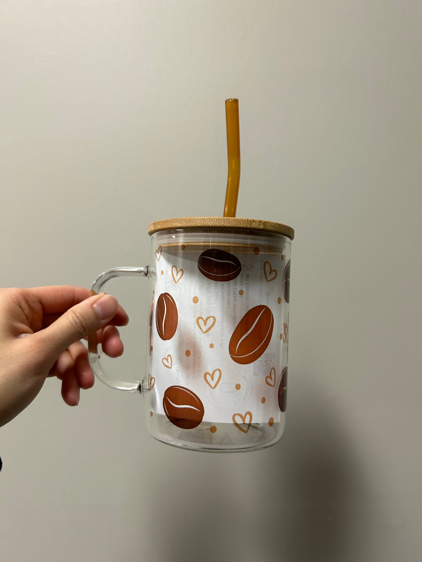 Coffee Bean Glass Mug