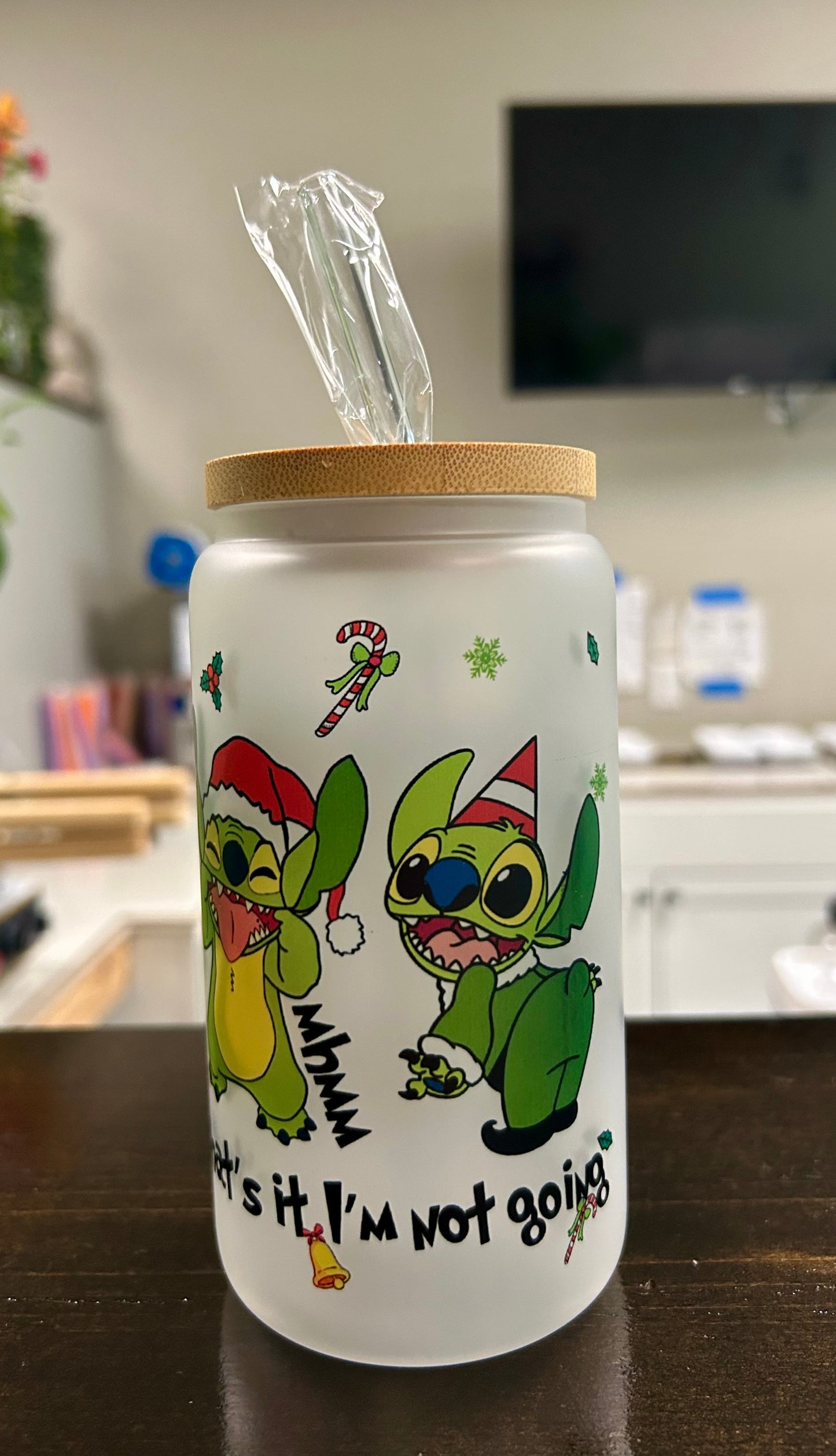 Cartoon Character Glass Cup