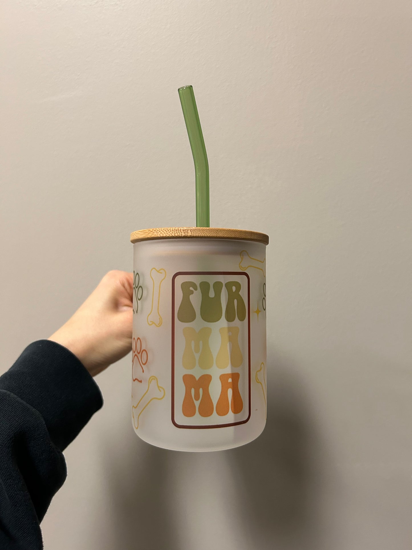 Fur Mama Glass Mug