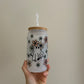 Ghost Flower Glass Cup