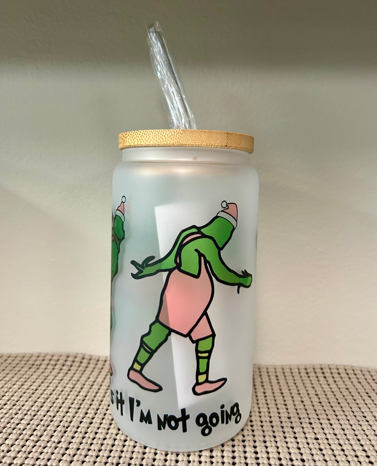 Cartoon Character Glass Cup
