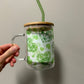 Geometric heart Glass Mug
