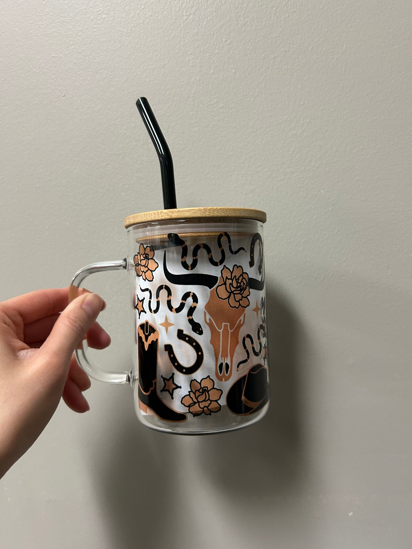 Western Glass Mug
