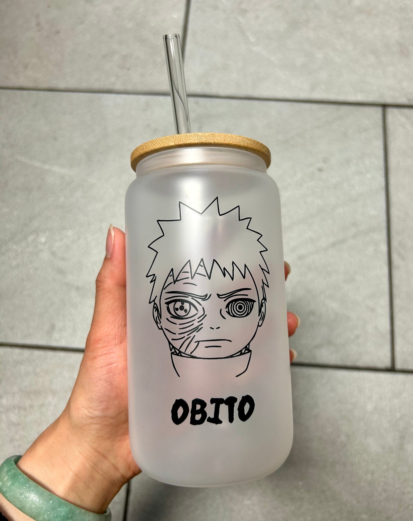 Ninja Jutsu Glass Cup