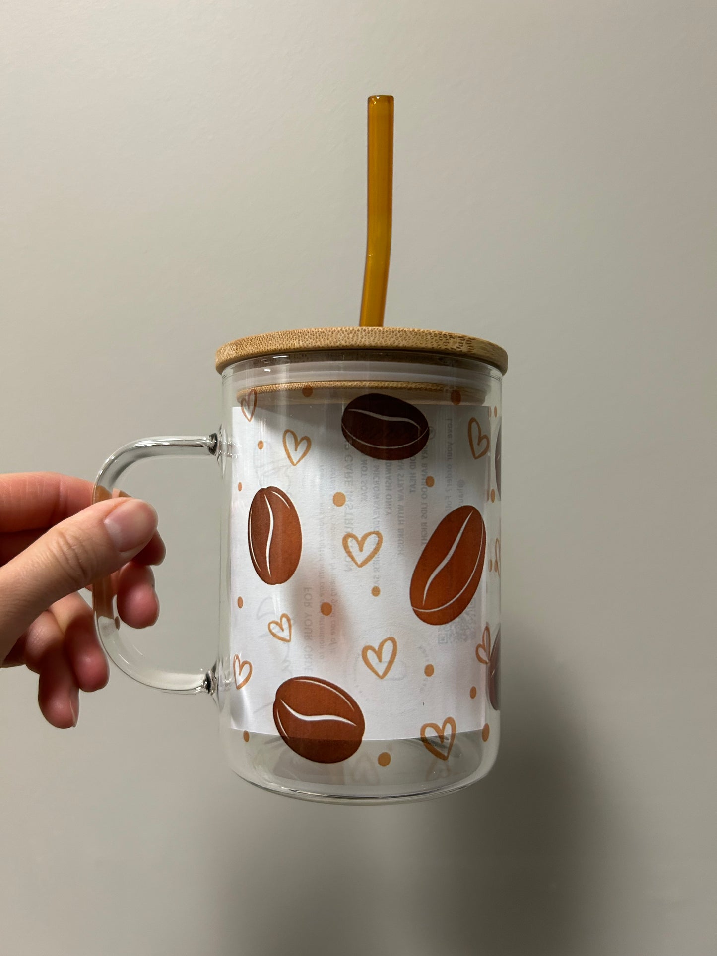 Coffee Bean Glass Mug