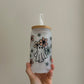 Ghost Flower Glass Cup