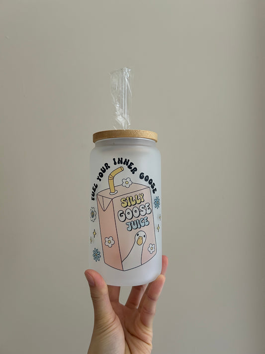 Silly Goose Juice glass cup