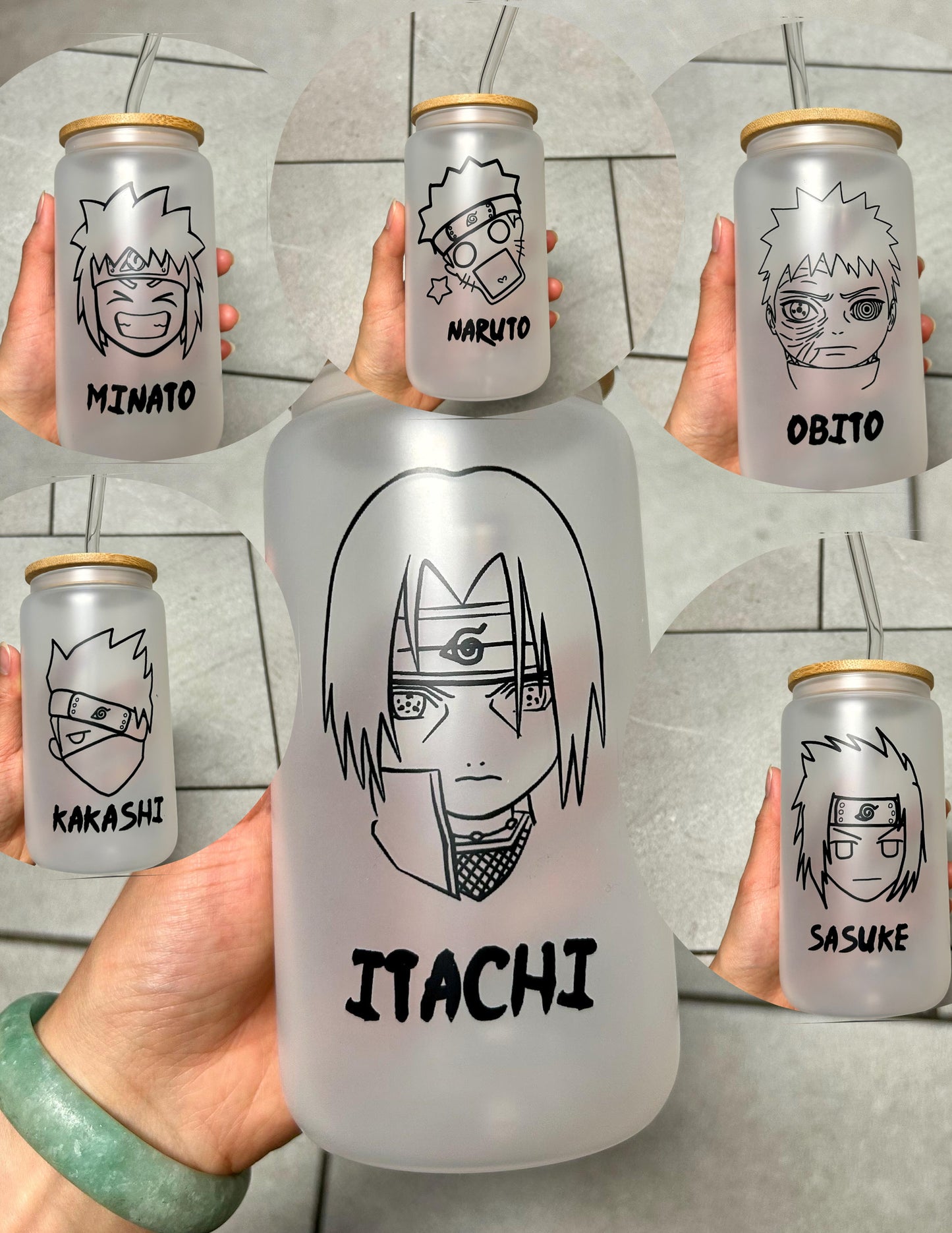 Ninja Jutsu Glass Cup