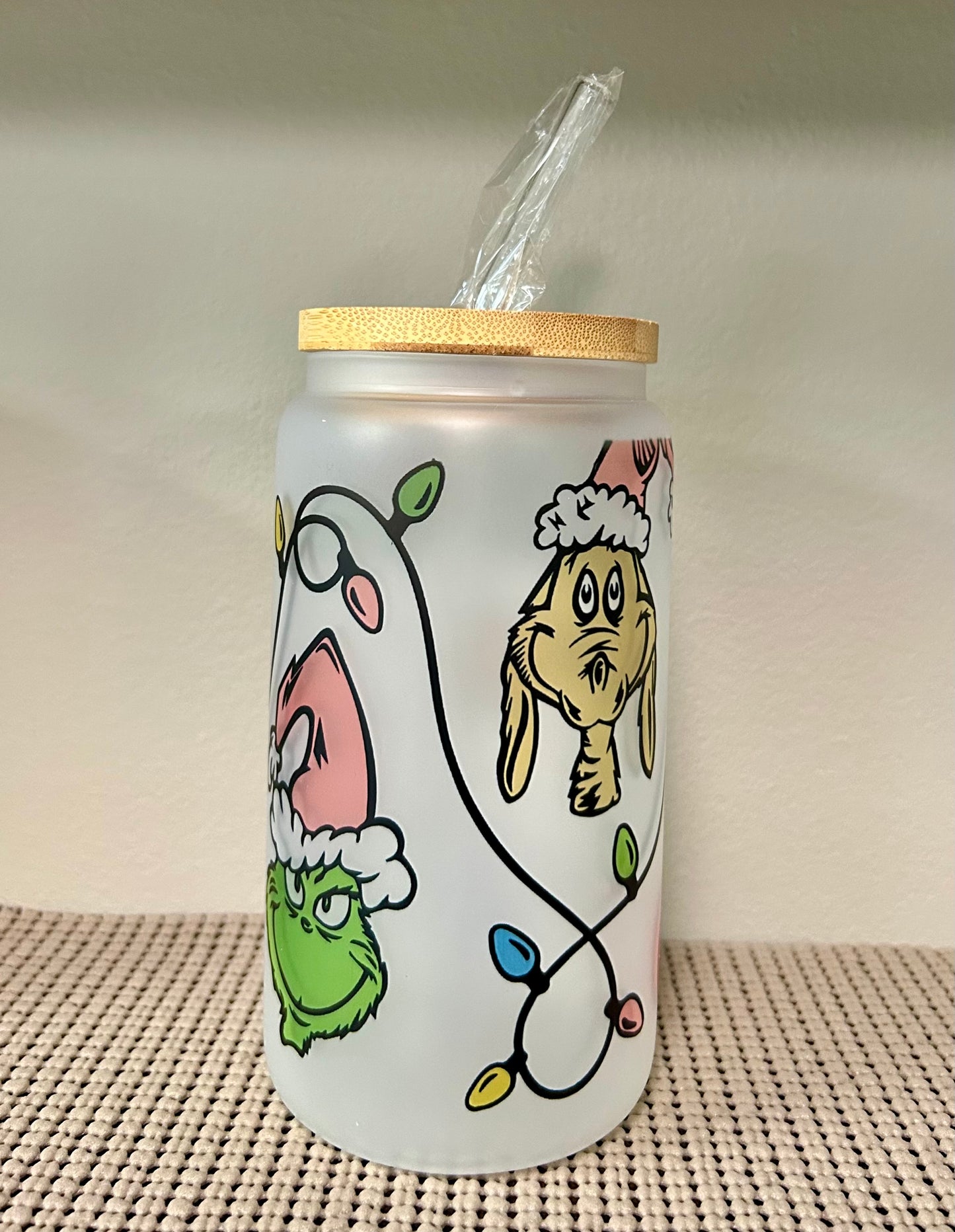 Cartoon Character Glass Cup