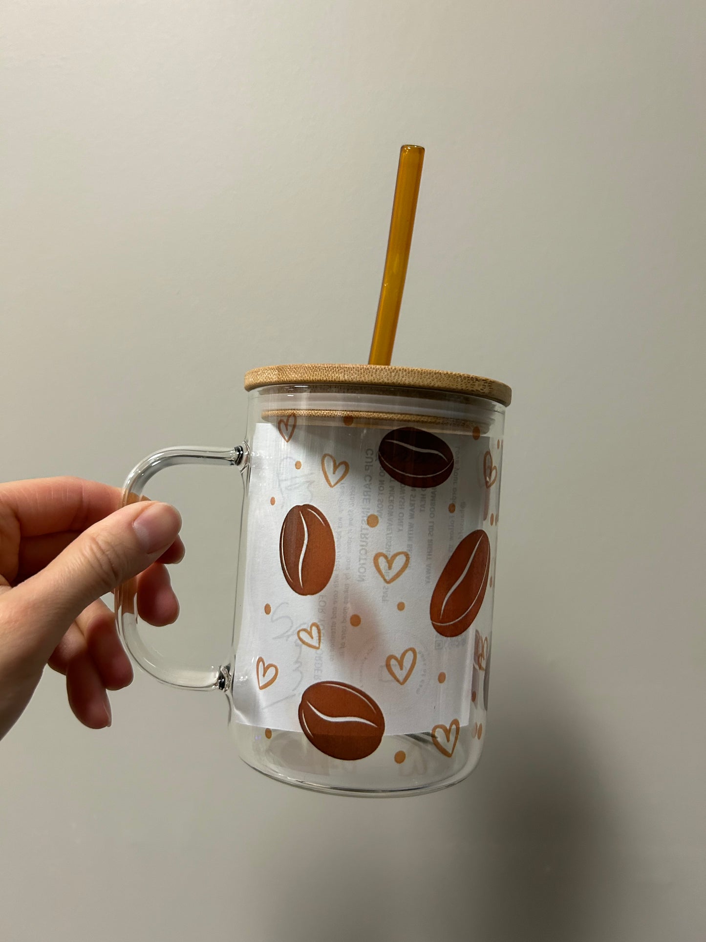 Coffee Bean Glass Mug