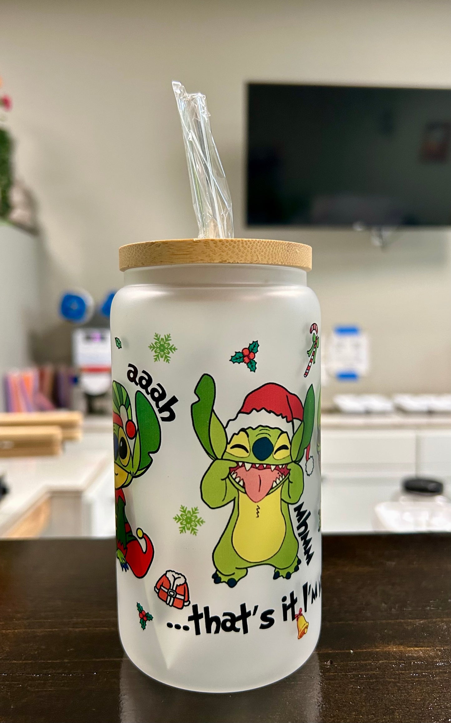 Cartoon Character Glass Cup