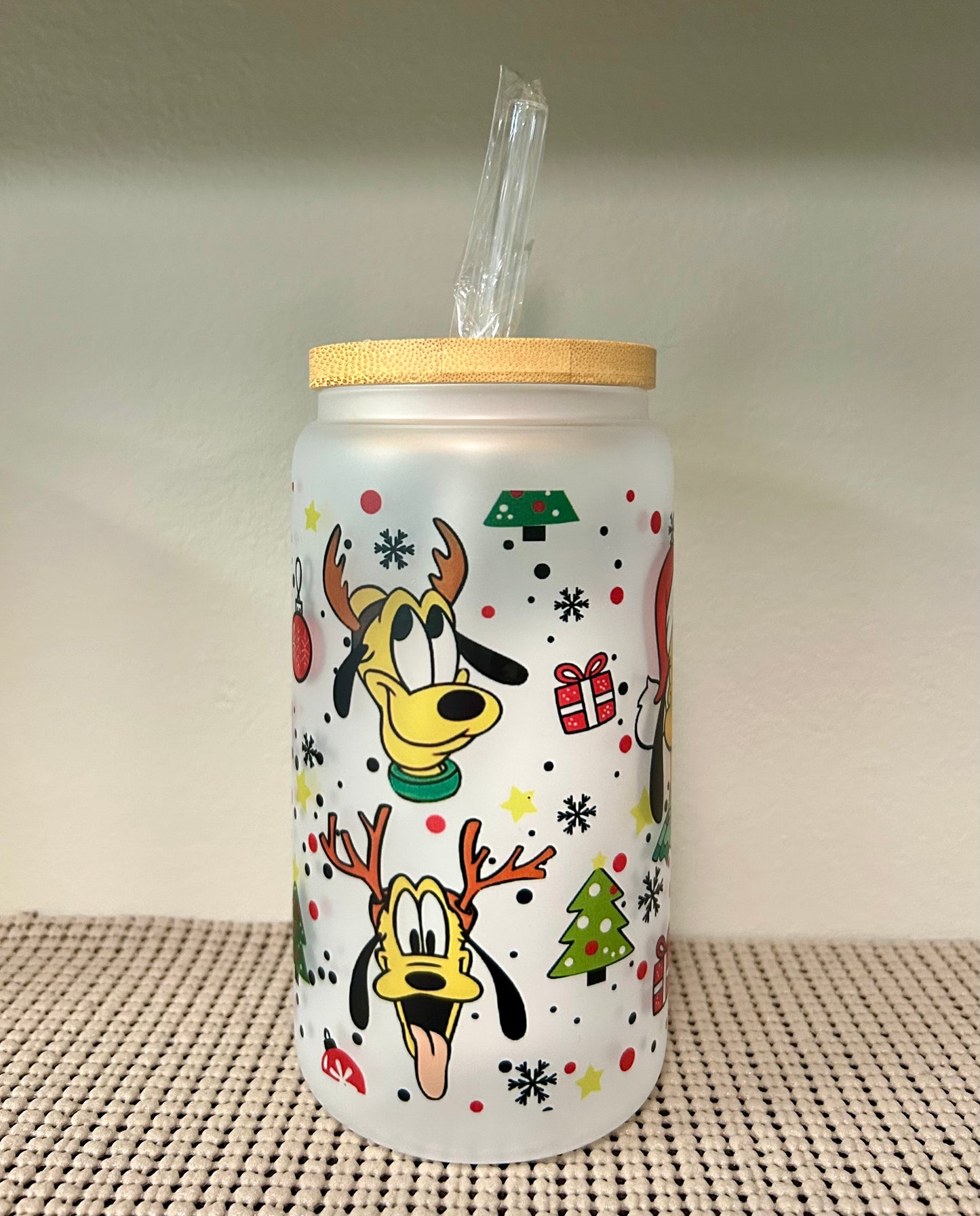 Cartoon Character Glass Cup