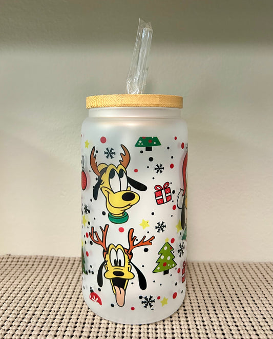 Cartoon Character Glass Cup
