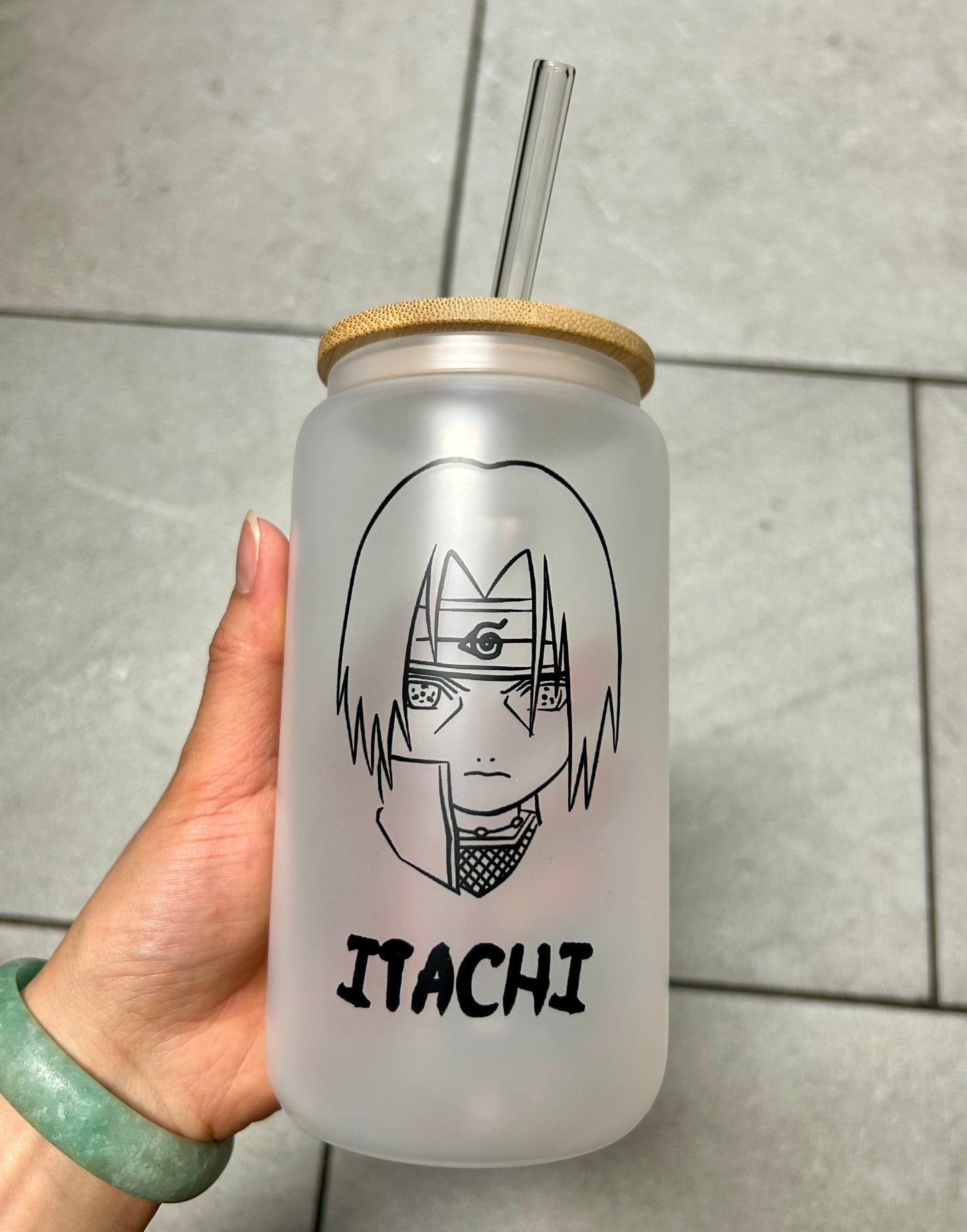 Ninja Jutsu Glass Cup