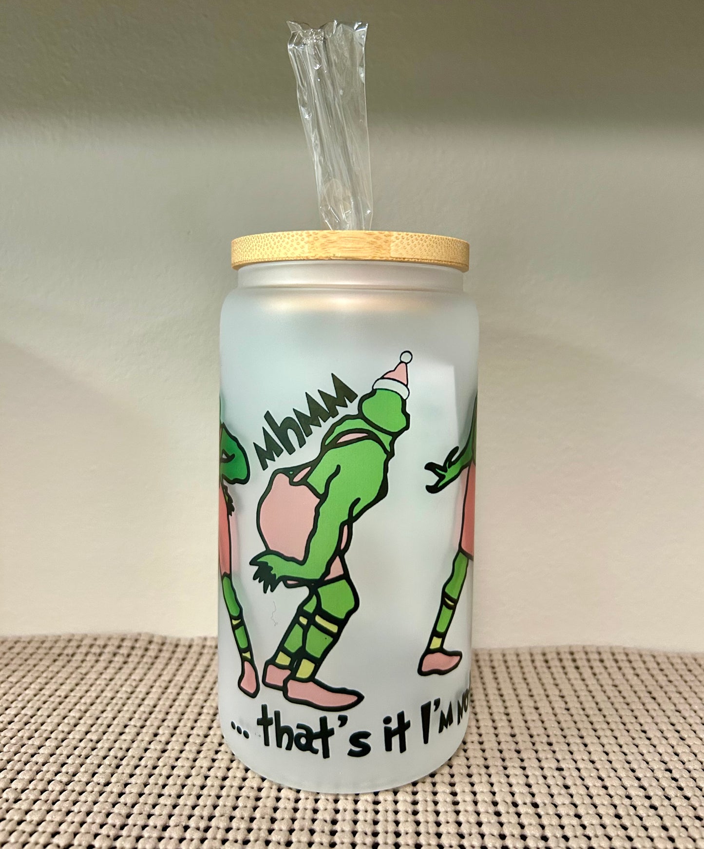 Cartoon Character Glass Cup