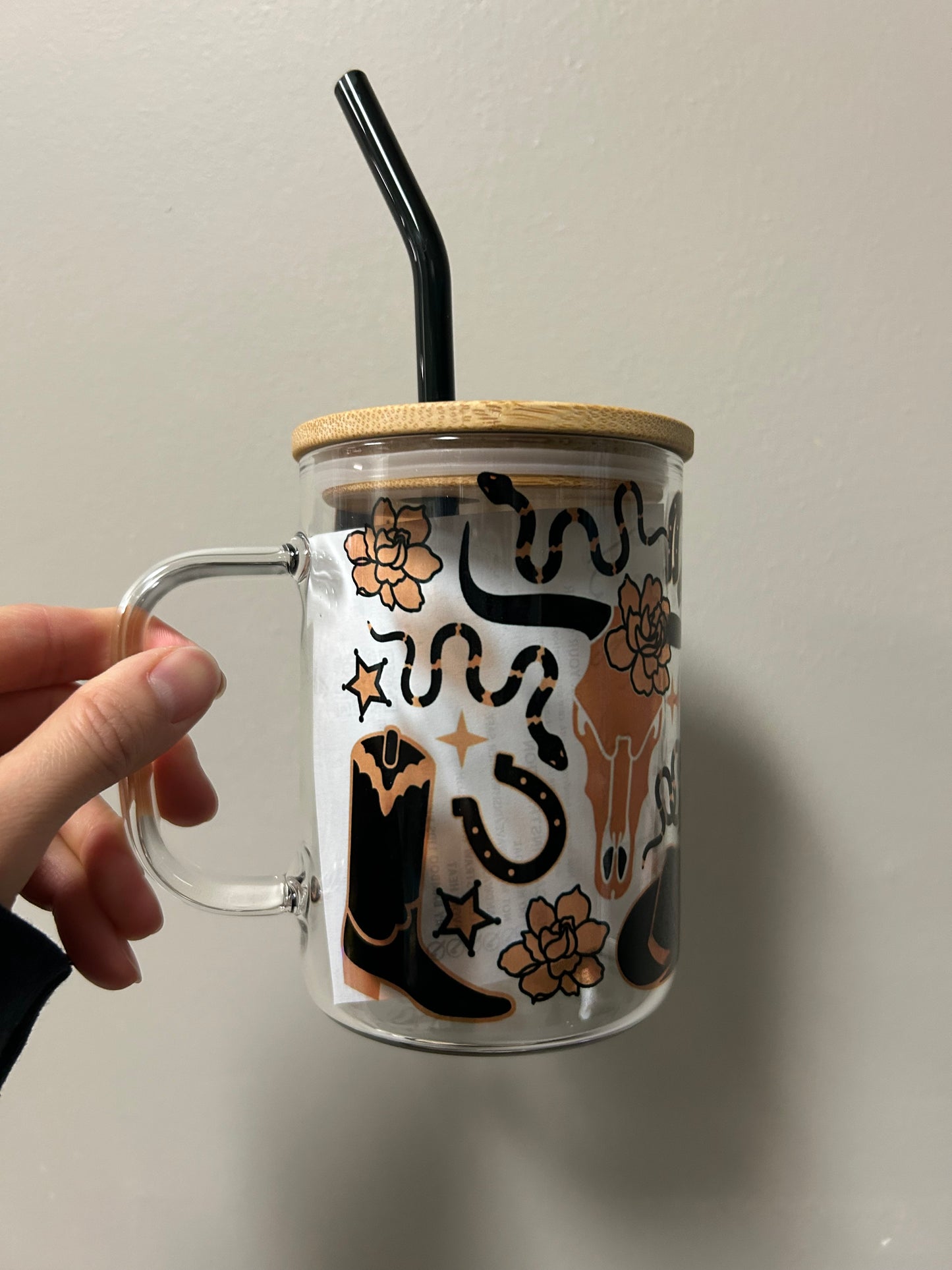 Western Glass Mug