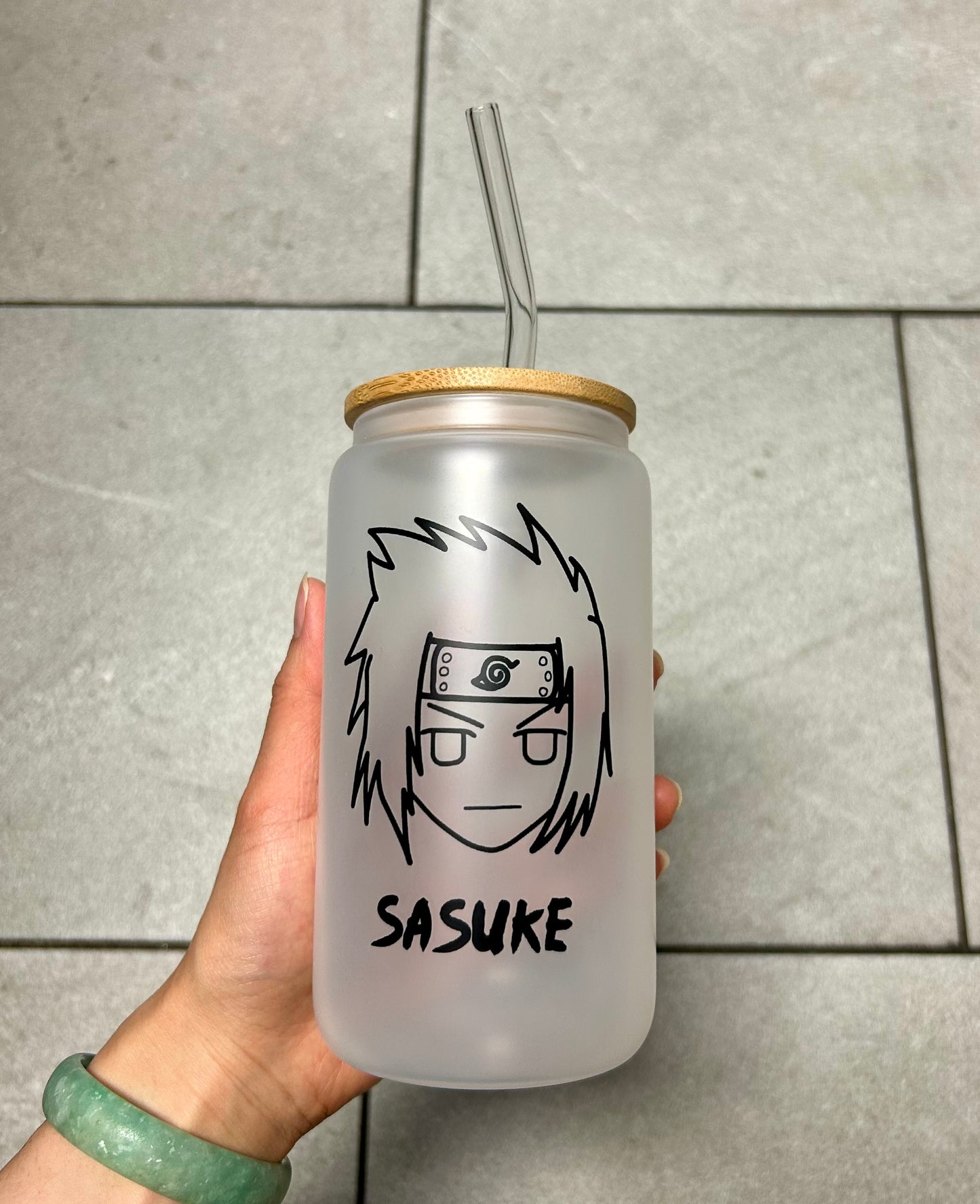 Ninja Jutsu Glass Cup