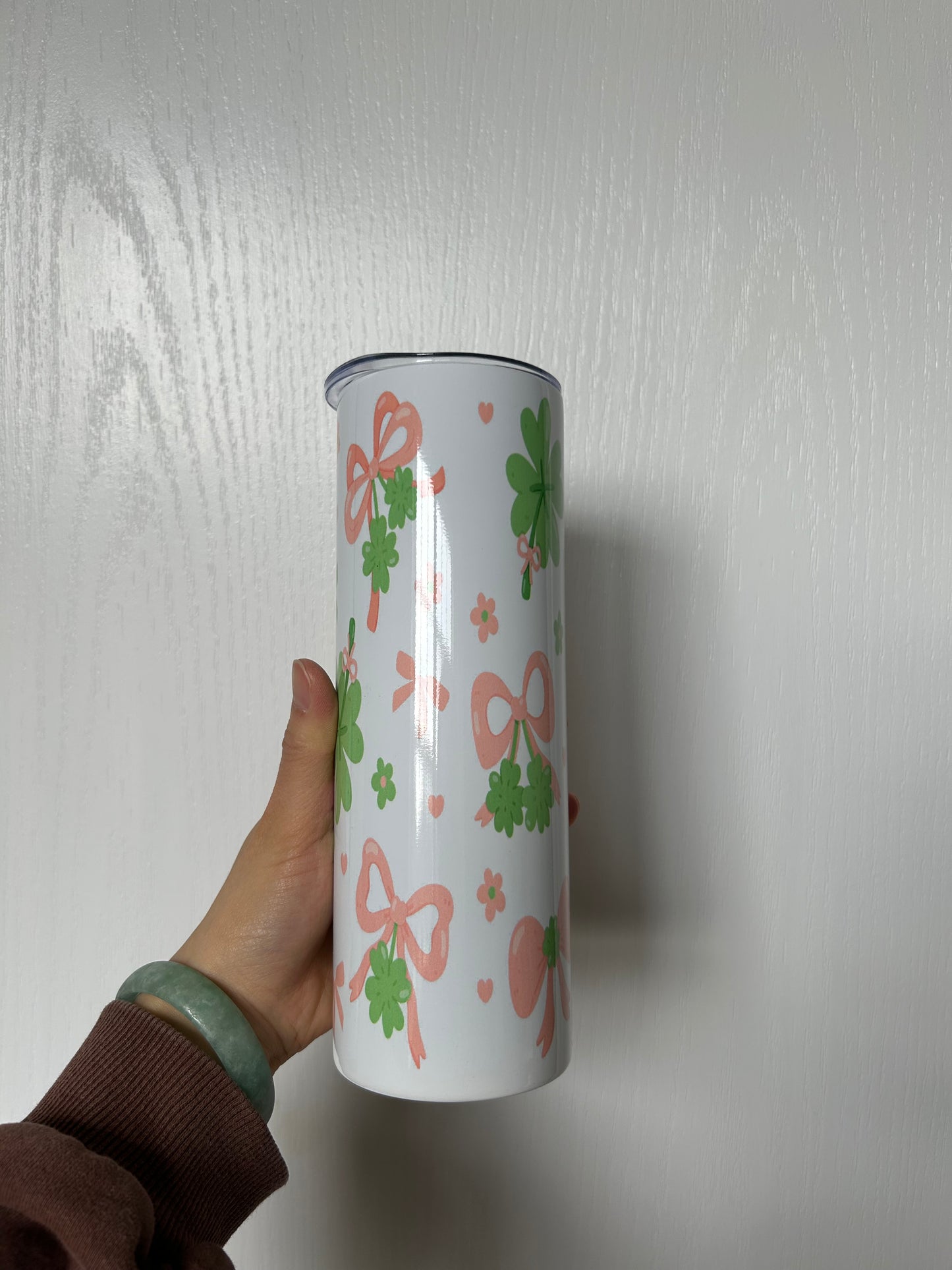 Clover bow stainless steel tumbler