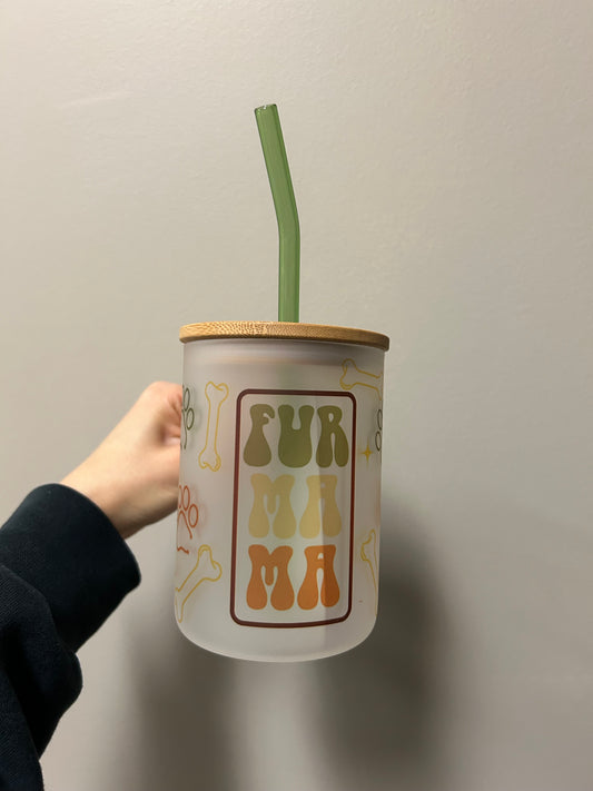 Fur Mama Glass Mug