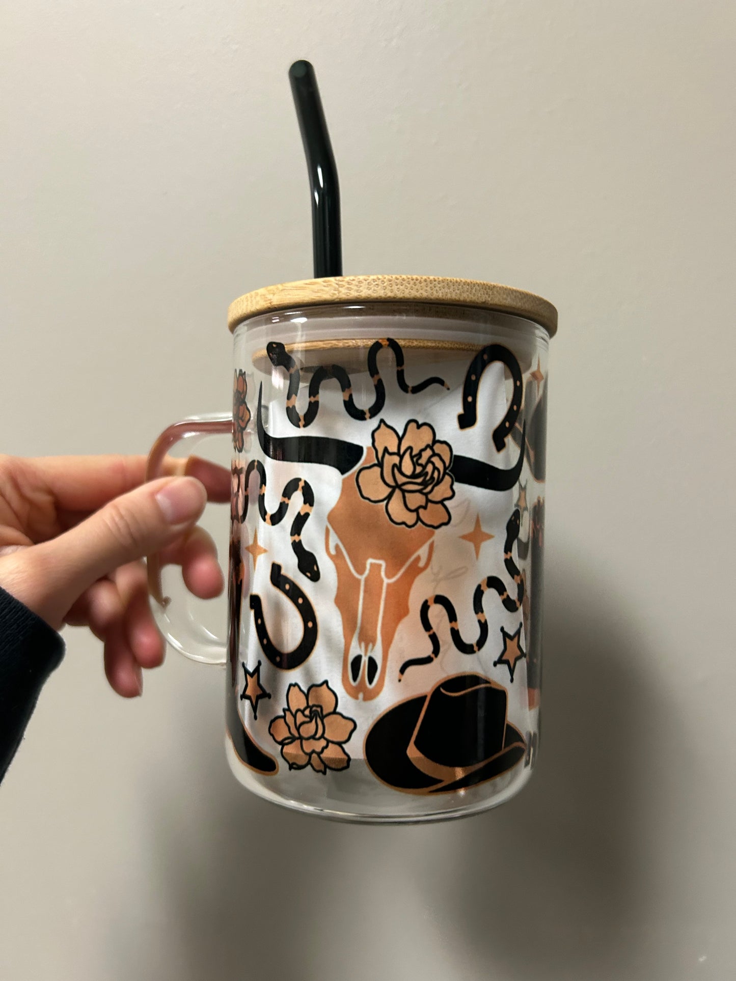 Western Glass Mug
