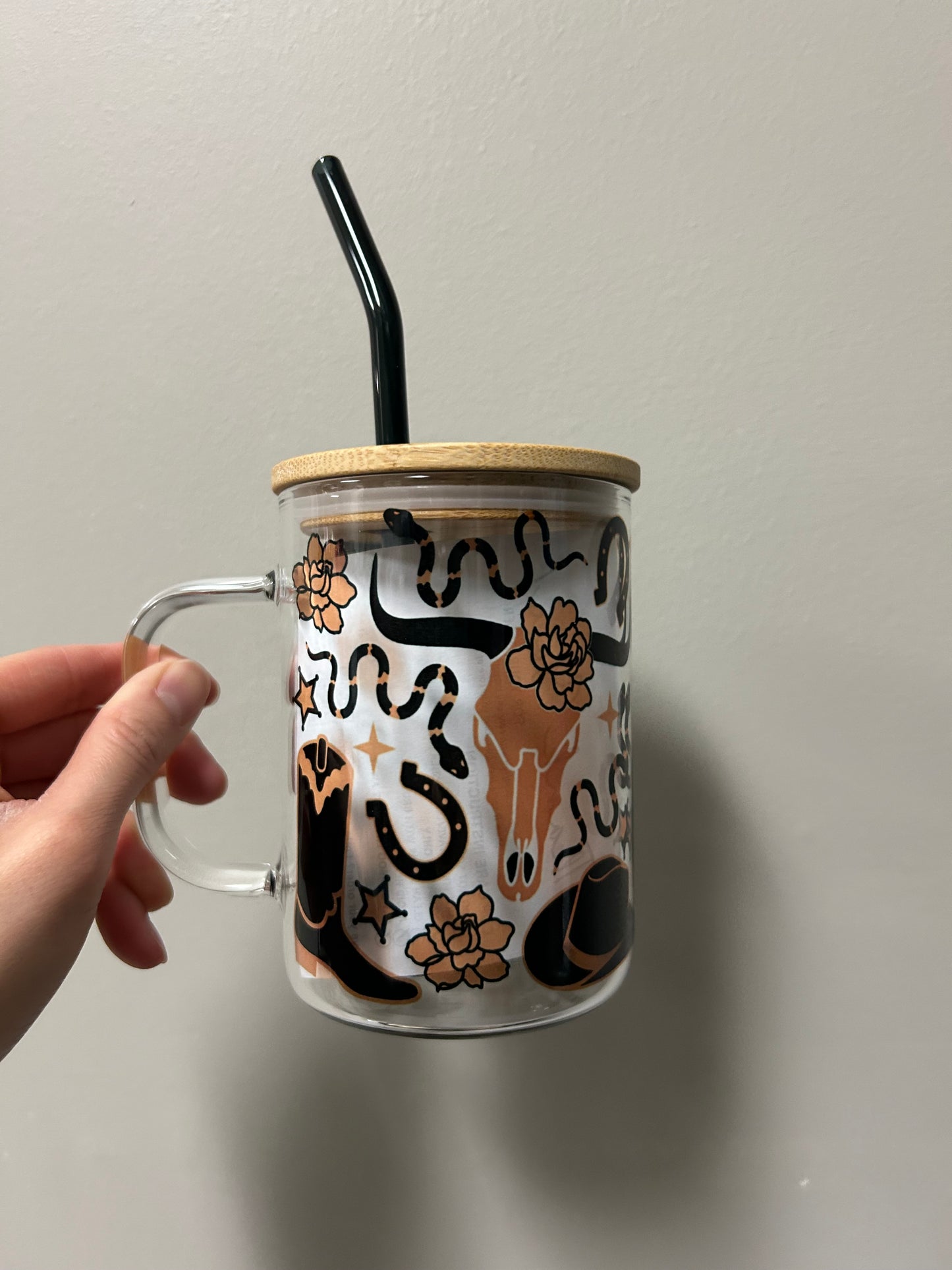 Western Glass Mug