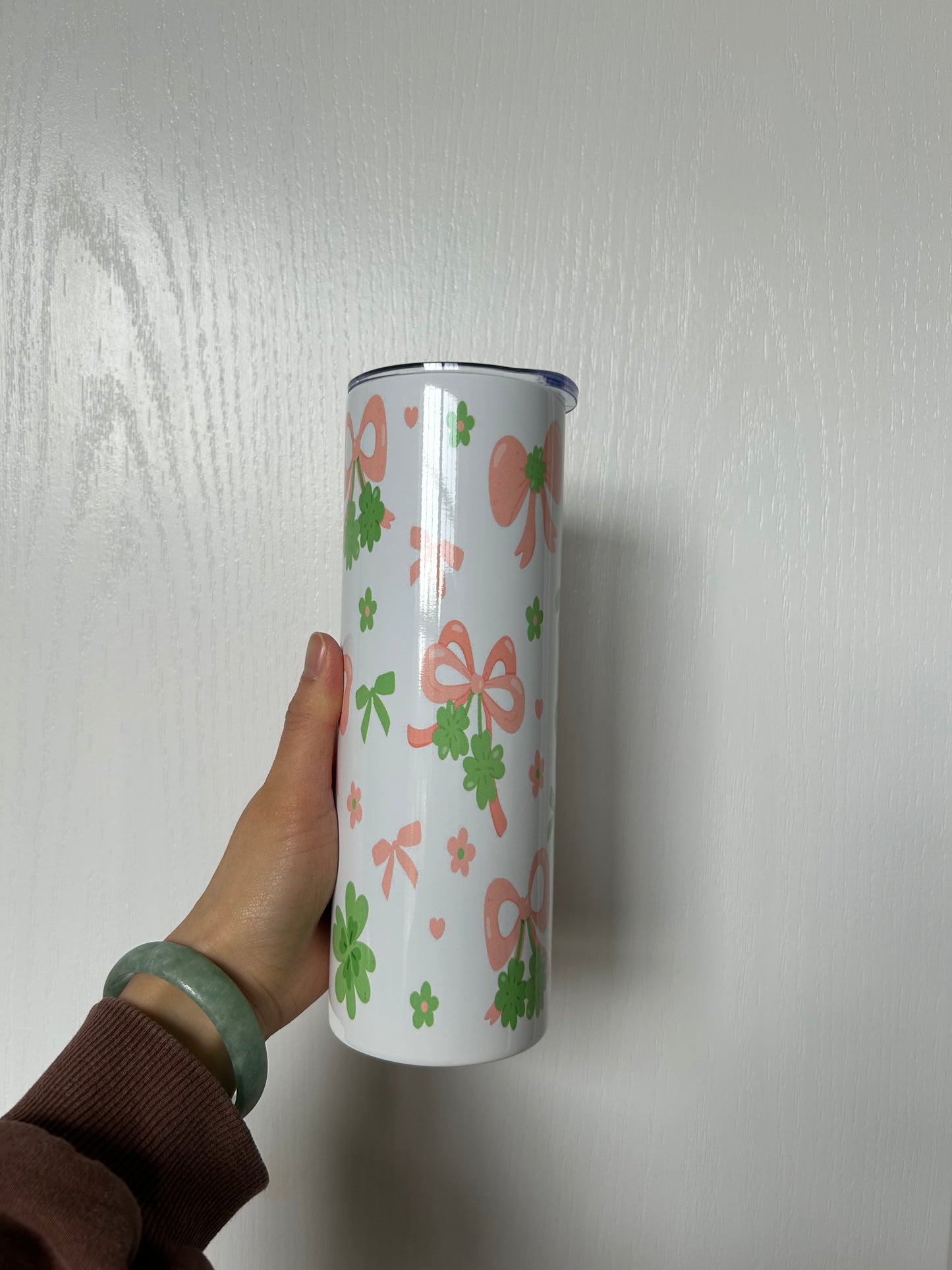 Clover bow stainless steel tumbler