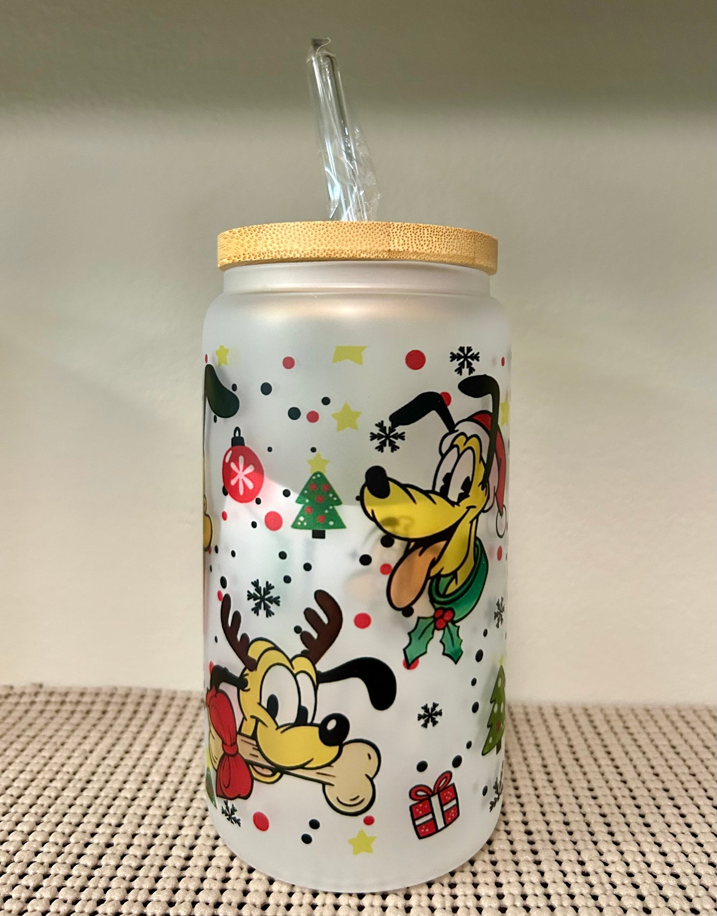Cartoon Character Glass Cup