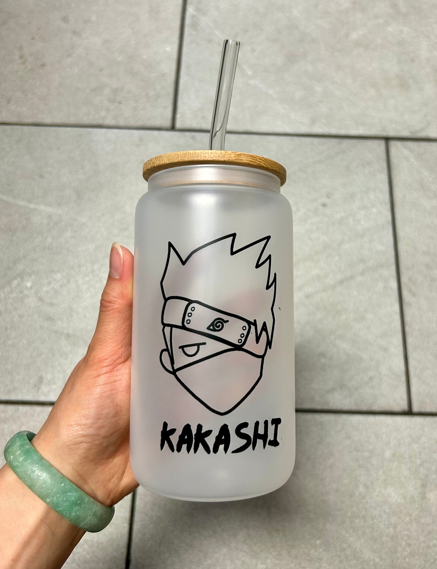 Ninja Jutsu Glass Cup