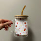 Heart Coffee Bean Glass Mug
