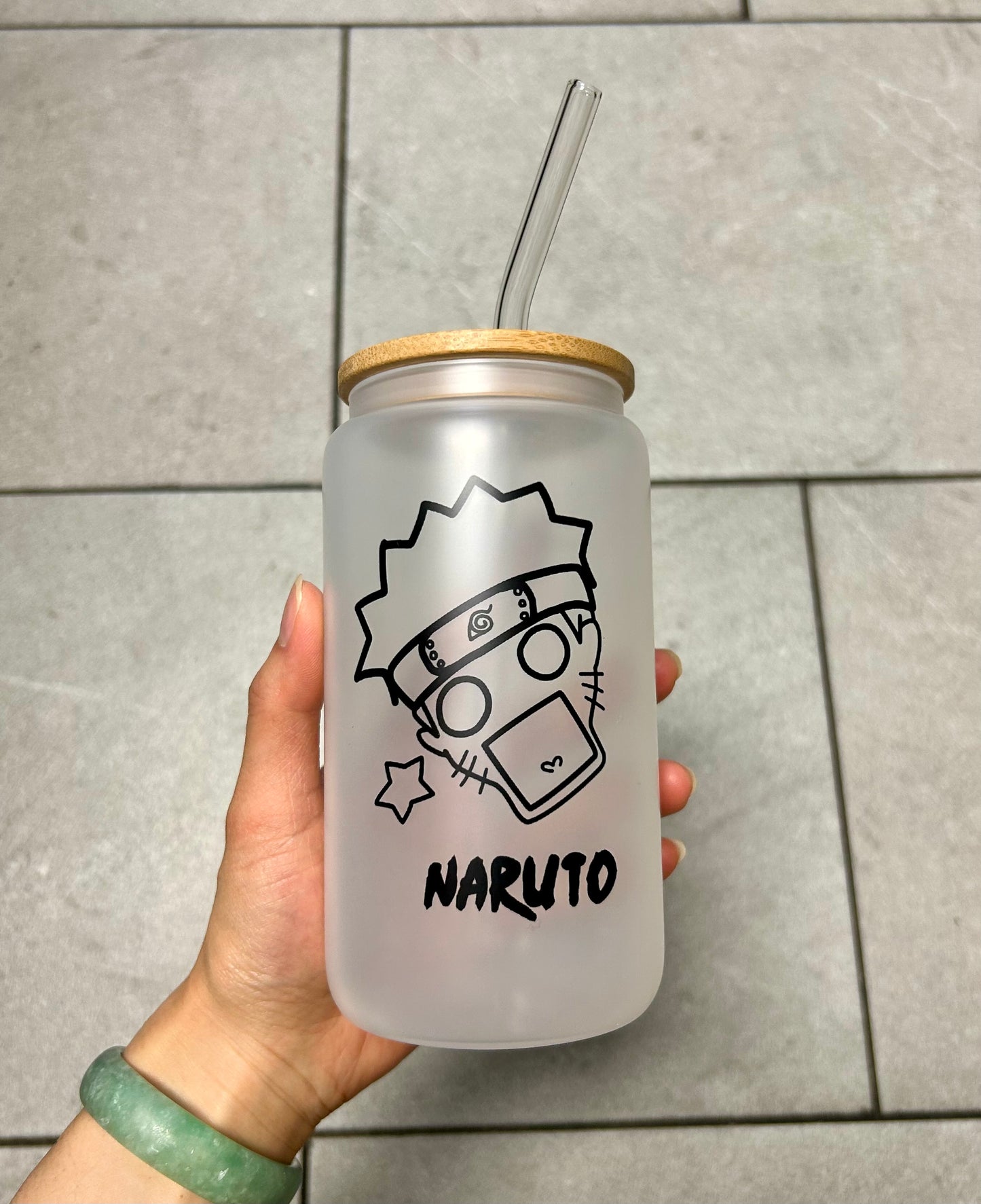 Ninja Jutsu Glass Cup