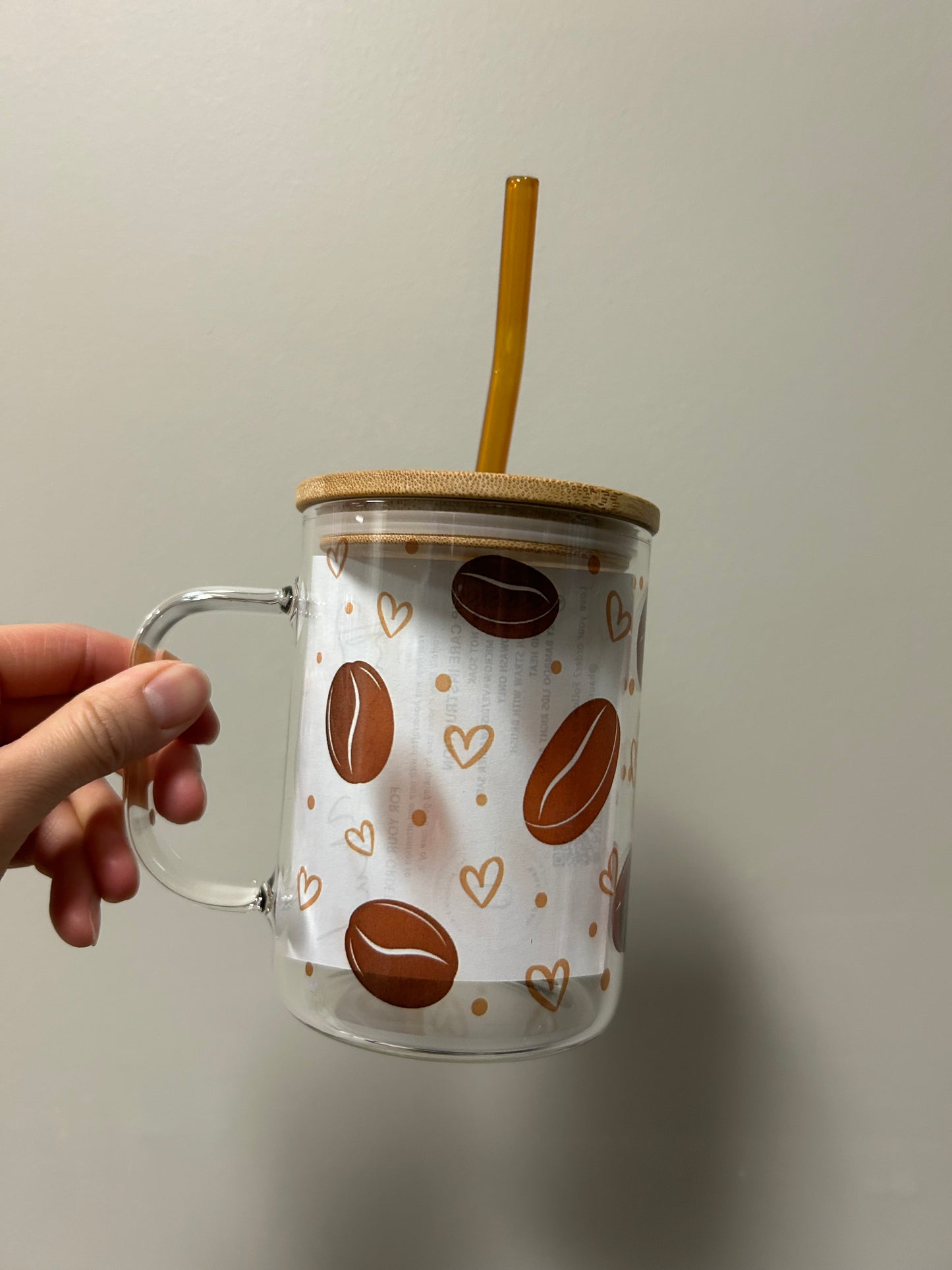 Coffee Bean Glass Mug